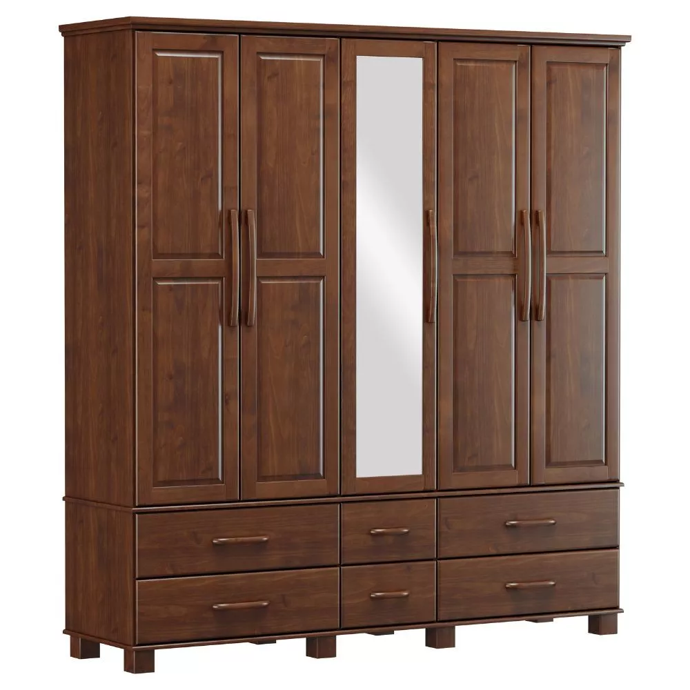 Image 1 of 4 of Guarda Roupa Finestra Ouro 5 Portas 6 Gavetas