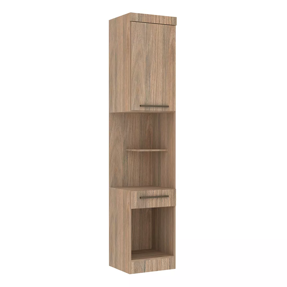 Image 3 of 8 of Guarda Roupa Modulado Mesa de Cabeceira Alta 1 Porta 1 Gaveta 45cm Slim Luciane Móveis