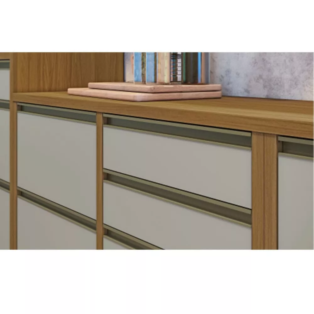 Image 1 of 4 of Paneleiro 2 Portas 3 Gavetas Nesher Baronesa 70cm Mdf