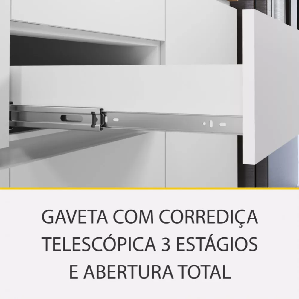 Image 8 of 15 of Cozinha 7 Peças Nesher Rainha Ripado 100 Mdf