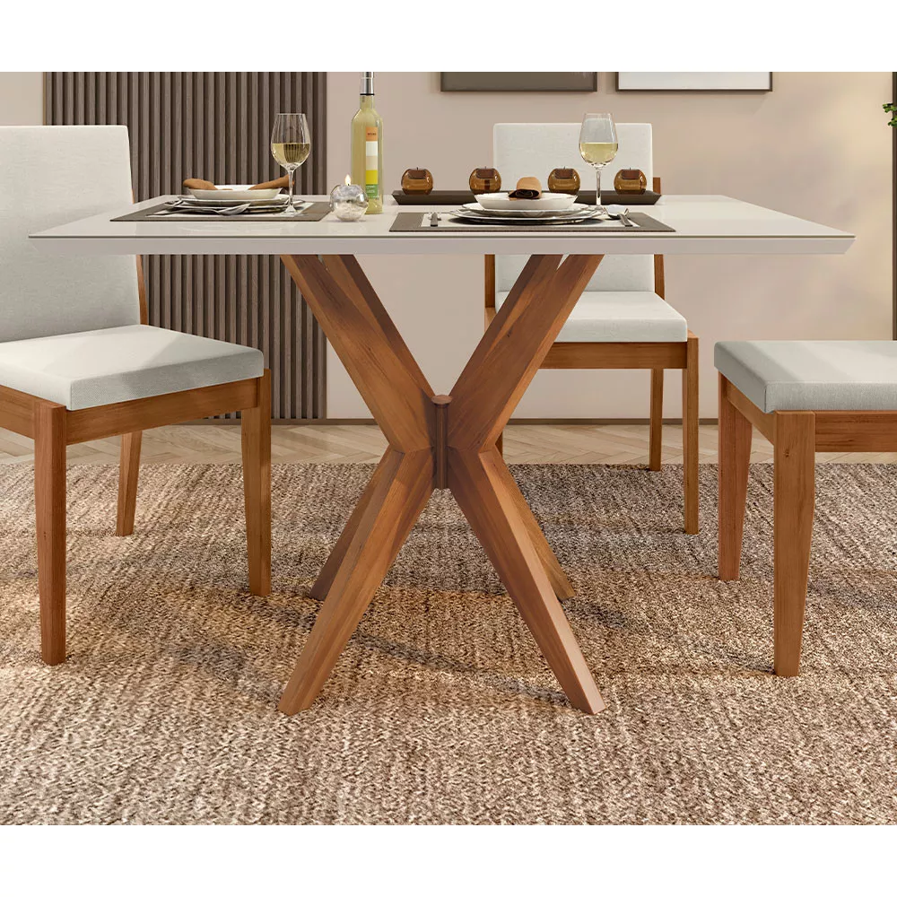 Image 4 of 9 of Conjunto Mesa Donna Com 4 Cadeiras Lady Nesher