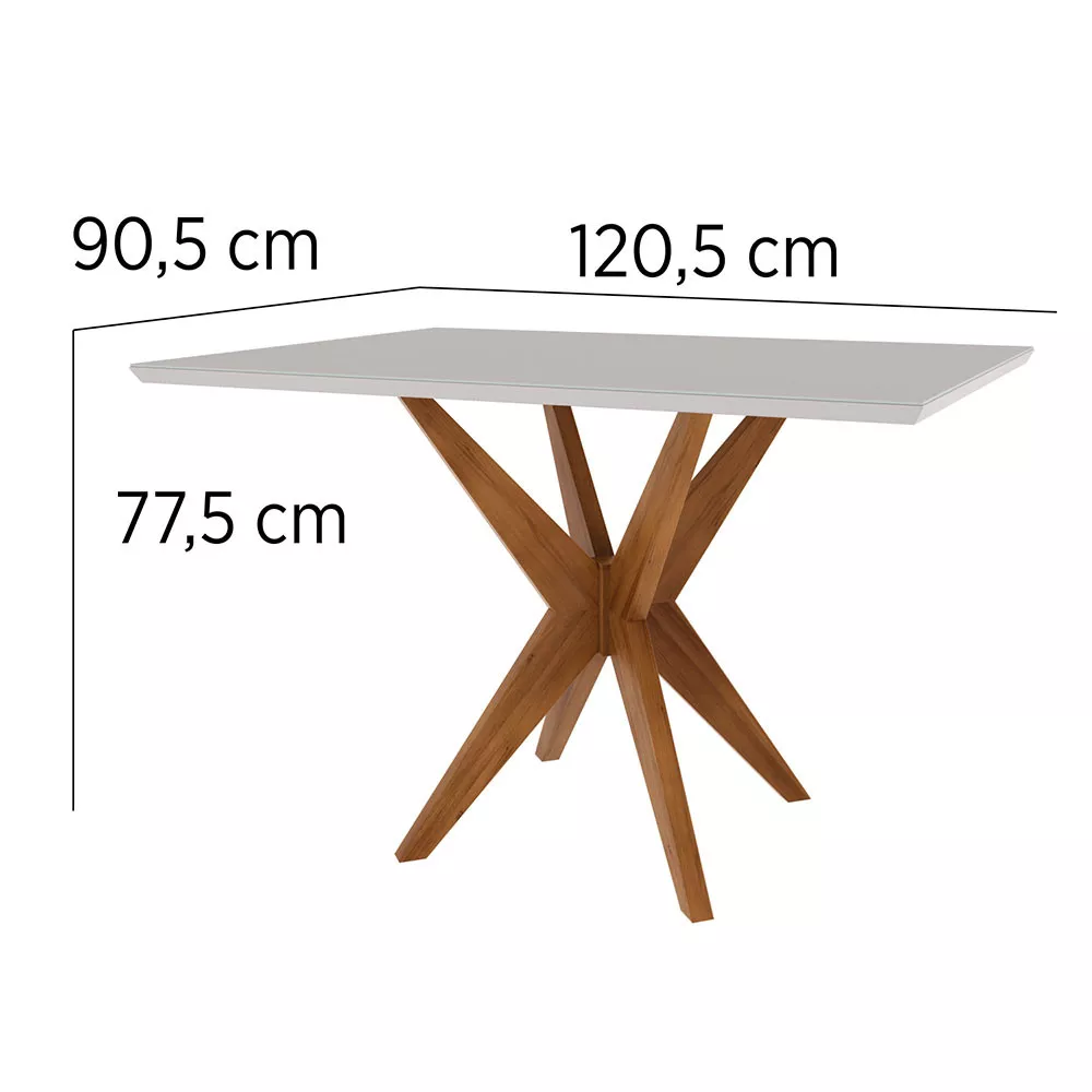 Image 7 of 9 of Conjunto Mesa Donna Com 4 Cadeiras Lady Nesher