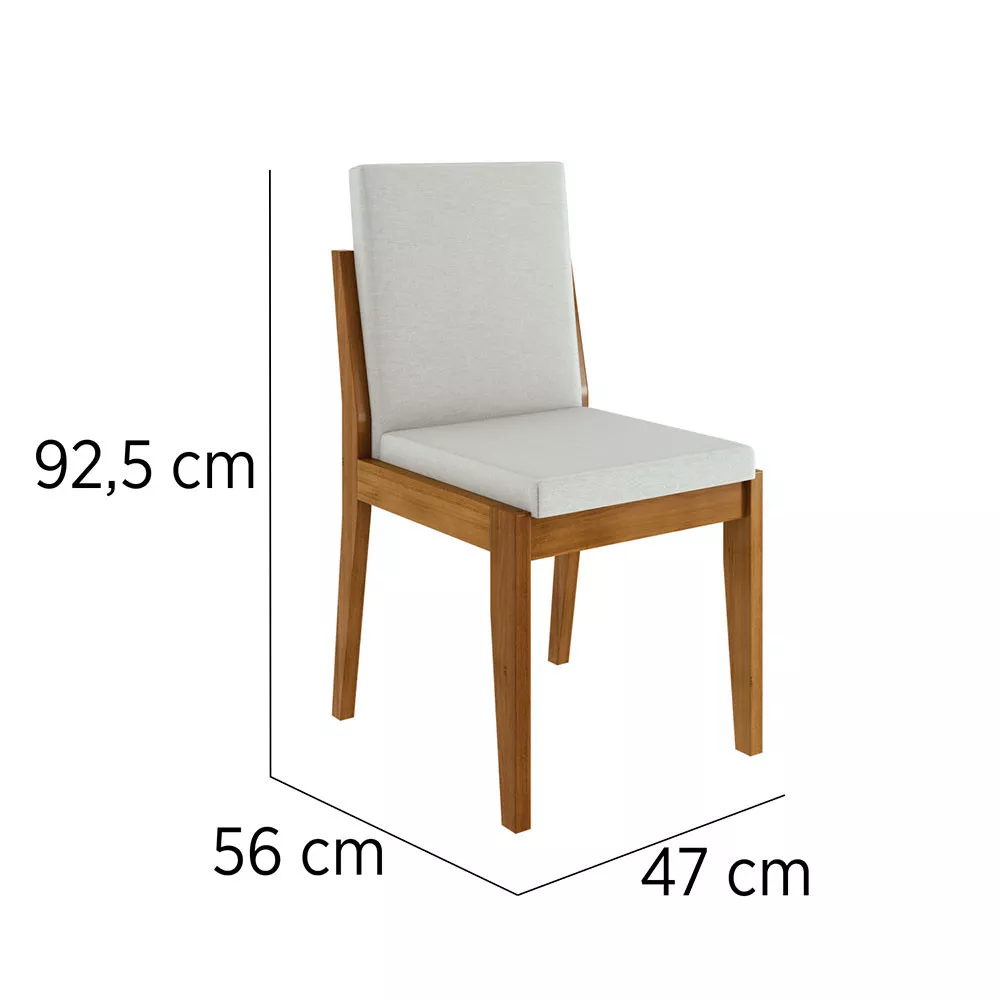 Image 8 of 9 of Conjunto Mesa Donna Com 4 Cadeiras Lady Nesher