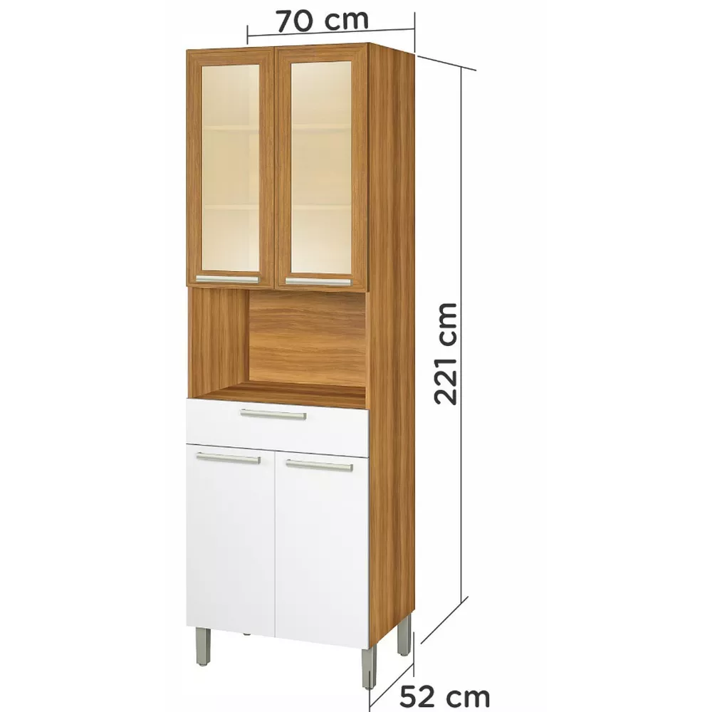 Image 7 of 8 of Paneleiro 4 Portas 1 Gaveta Burguesa Premium 70cm Nesher