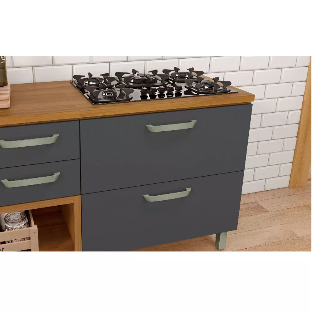 Image 1 of 4 of Balcão 1 Porta 1 Gaveta Nesher Princesa 80cm Mdf