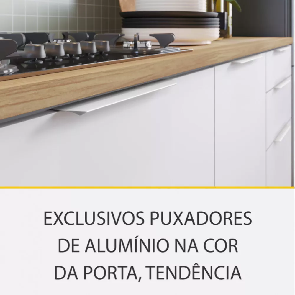 Image 5 of 15 of Cozinha 4 Peças Nesher Marquesa Ripado 100 Mdf