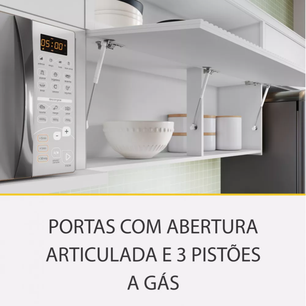 Image 11 of 15 of Cozinha 4 Peças Nesher Marquesa Ripado 100 Mdf
