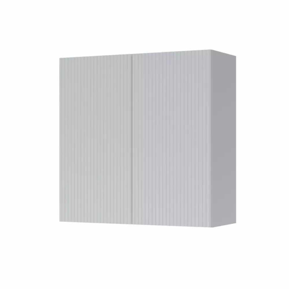 Image 0 of 3 of Armario Aereo 2 Portas Nesher Rainha 80cm Ripado 100 Mdf