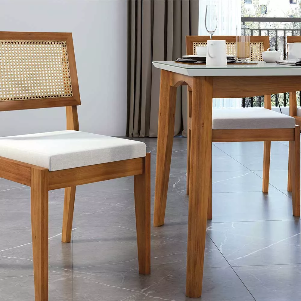 Image 5 of 9 of Conjunto Mesa Monalisa com 6 Cadeiras Rainha