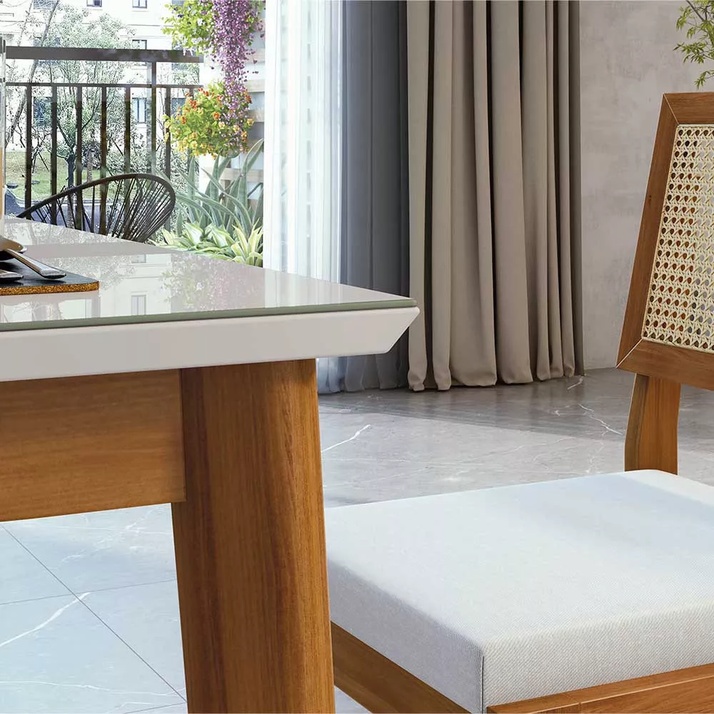Image 8 of 9 of Conjunto Mesa Monalisa com 6 Cadeiras Rainha