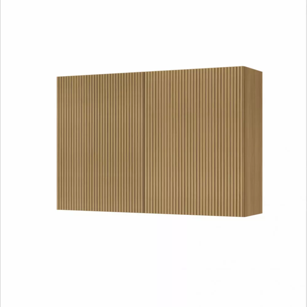 Image 0 of 3 of Armario Aereo 2 Portas Nesher Rainha 120cm Ripado 100 Mdf