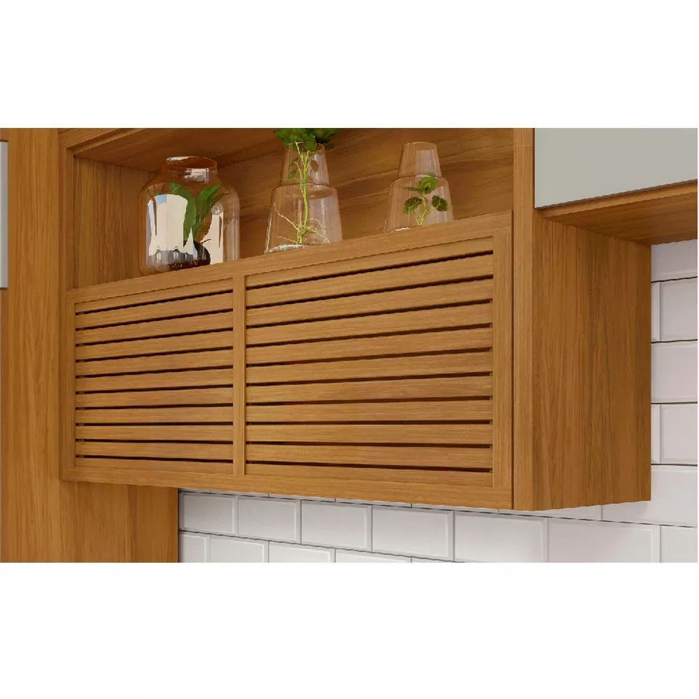 Image 4 of 9 of Cozinha Modulada 3 Peças Paneleiro Ripado Nesher Princesa Mdf