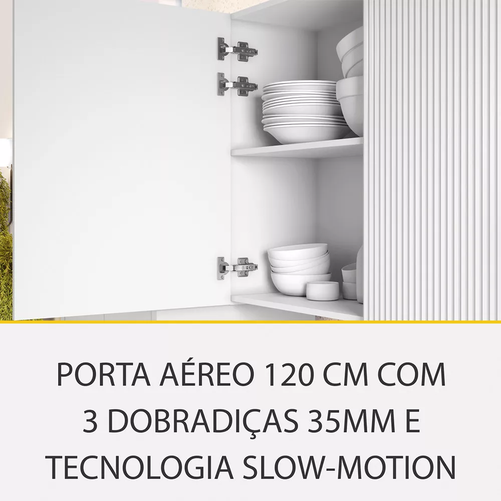 Image 5 of 13 of Cozinha 4 Peças Ripado Rainha 100 MDF