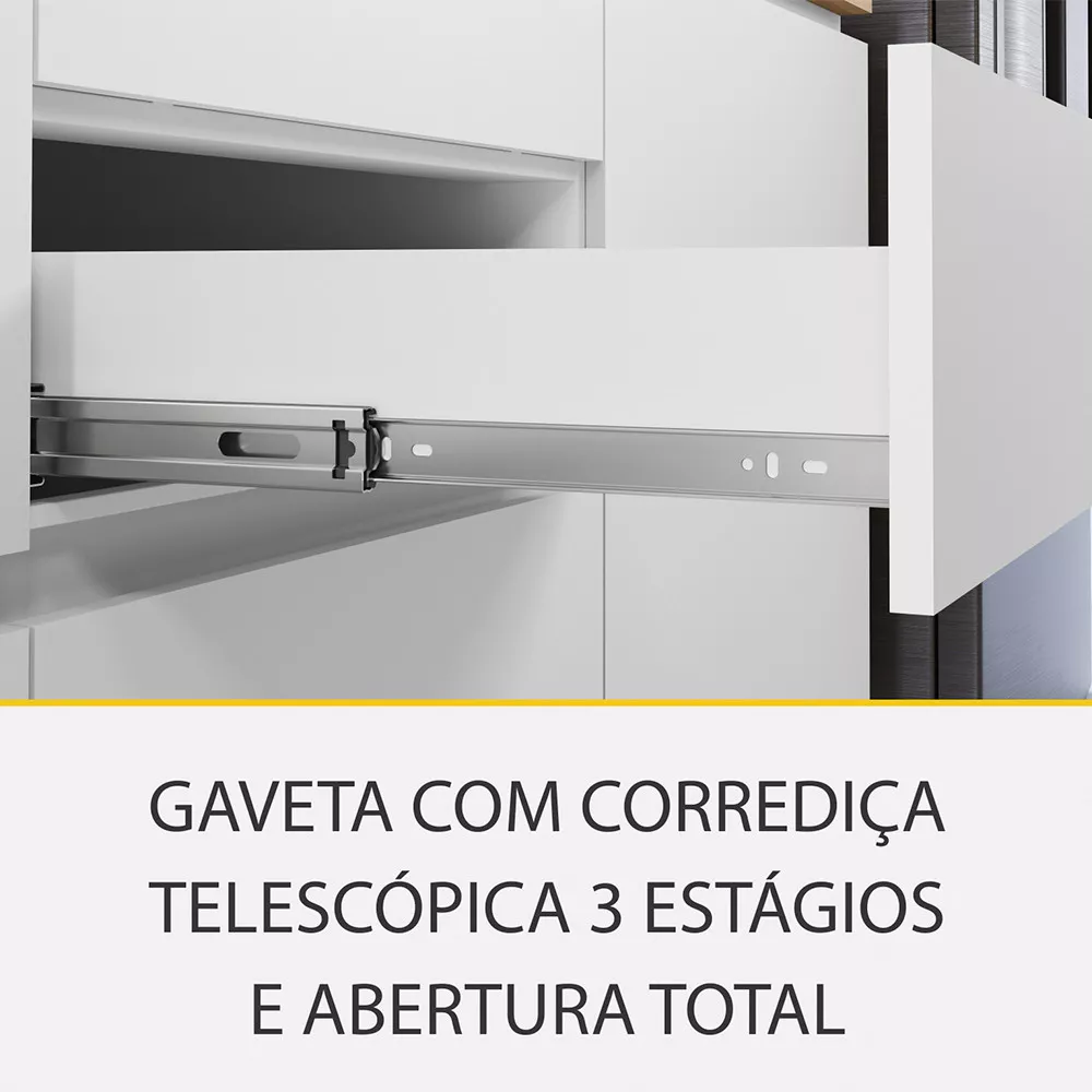 Image 7 of 13 of Cozinha 4 Peças Ripado Rainha 100 MDF