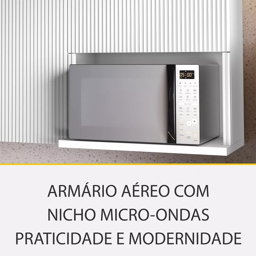 Image 10 of 13 of Cozinha 4 Peças Ripado Rainha 100 MDF