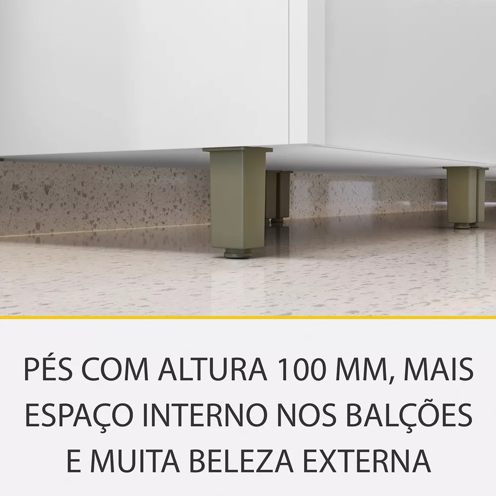 Image 12 of 13 of Cozinha 4 Peças Ripado Rainha 100 MDF