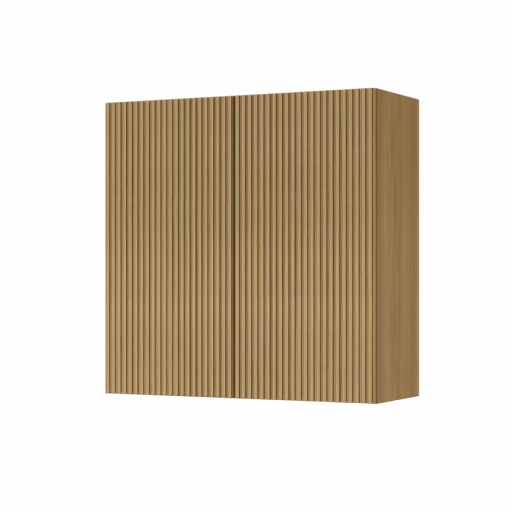 Image 0 of 3 of Armario Aereo 2 Portas Nesher Rainha 80cm Ripado 100 Mdf