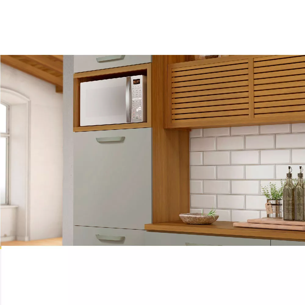 Image 1 of 4 of Paneleiro 2 Portas 1 Gaveta Torre Quente Nesher Princesa 70cm Mdf