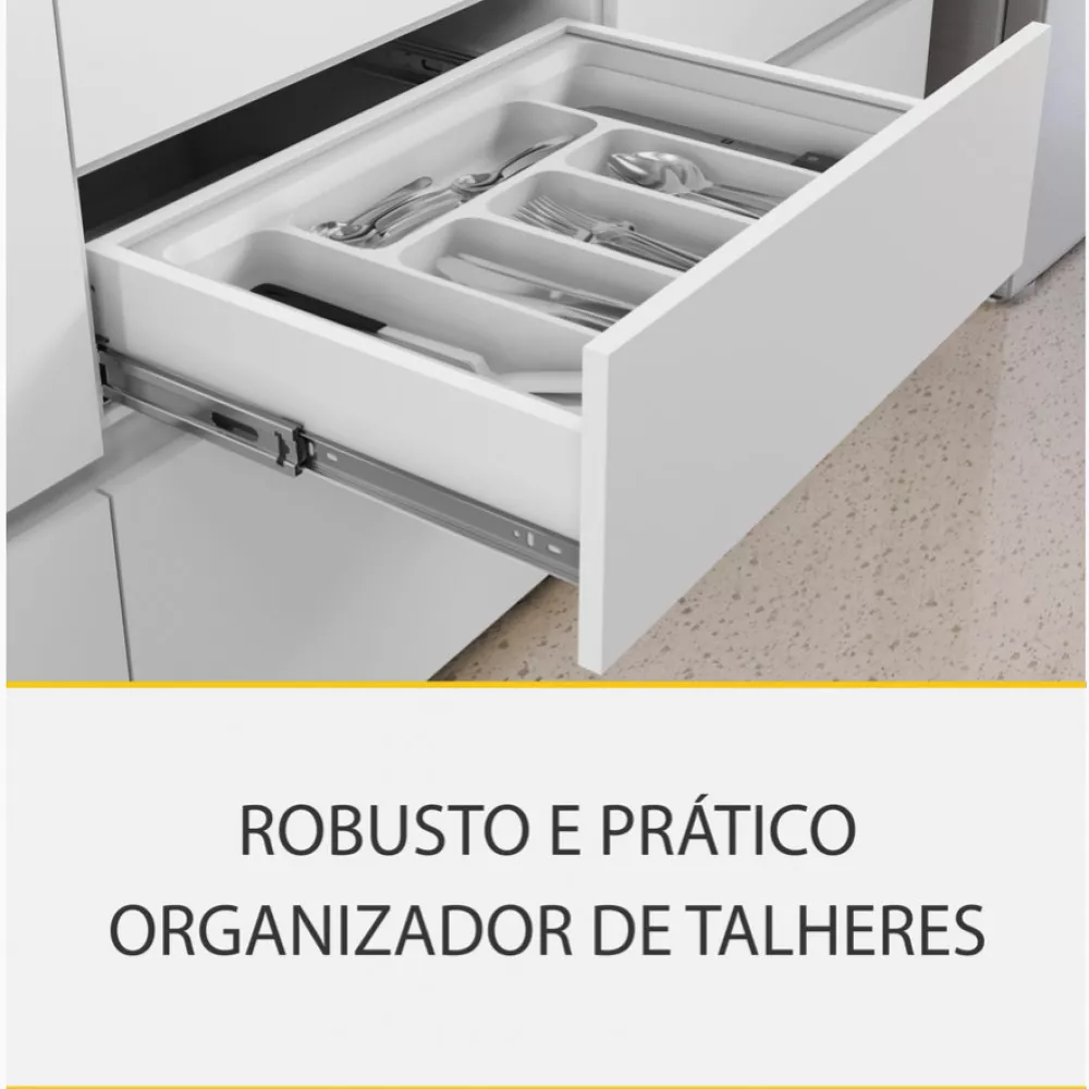 Image 9 of 16 of Cozinha 8 Peças Nesher Rainha Gourmet Ripado 100 Mdf
