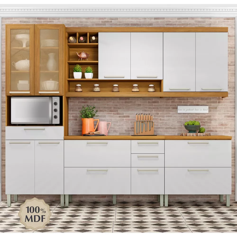 Image 1 of 11 of Cozinha com 5 Peças Burguesa Premium MDF Nesher