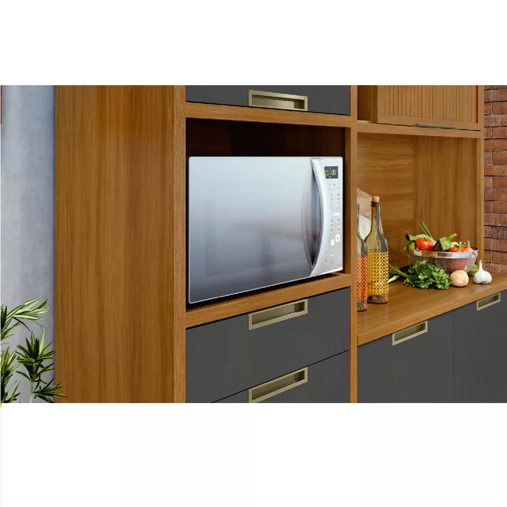 Image 2 of 6 of Cozinha 6 Portas 2 Gavetas Ripado Loft Imperatriz 100 MDF