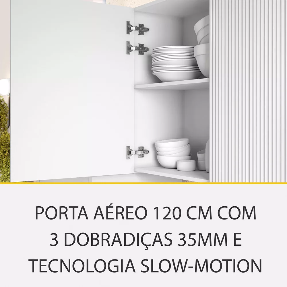 Image 8 of 16 of Cozinha 8 Peças Ripado Rainha Gourmet 100 MDF