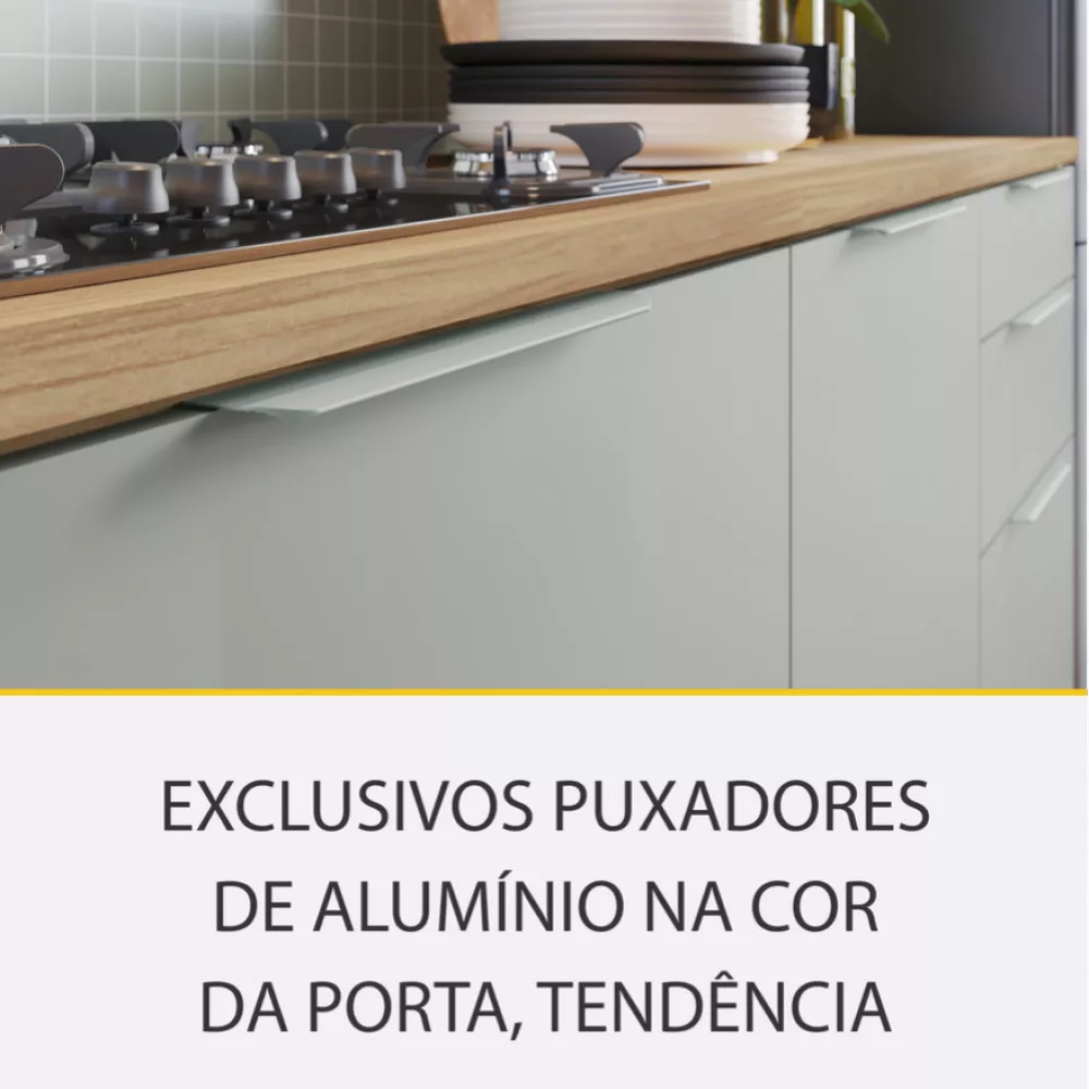 Image 5 of 15 of Cozinha 4 Peças Nesher Marquesa Ripado 100 Mdf