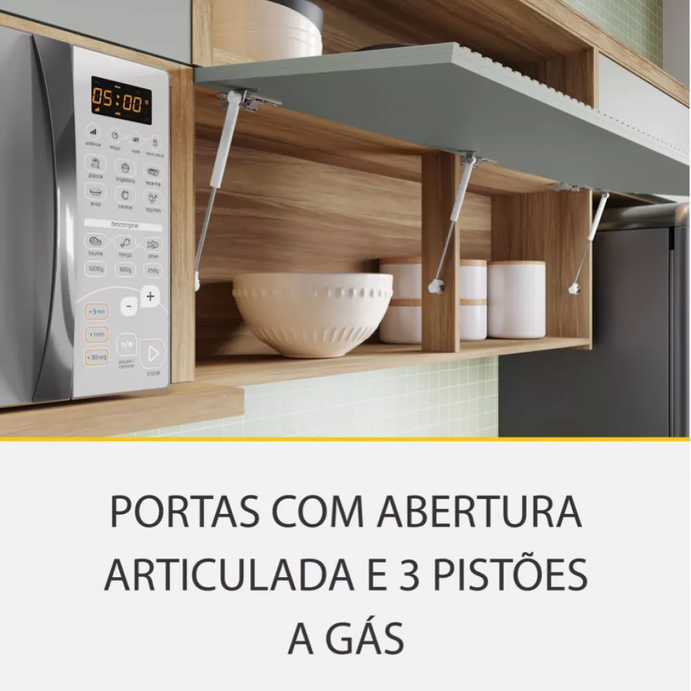 Image 11 of 15 of Cozinha 4 Peças Nesher Marquesa Ripado 100 Mdf