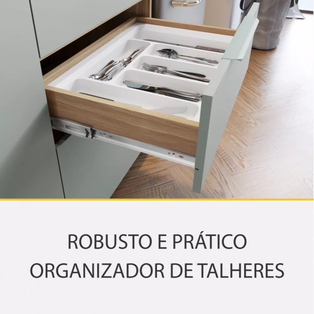 Image 7 of 20 of Cozinha 8 Peças Nesher Marquesa Gourmet Ripado 100 Mdf