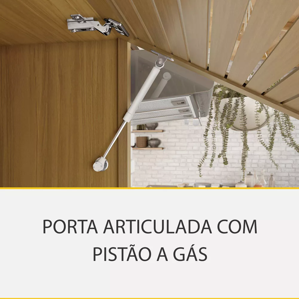 Image 10 of 11 of Cozinha 2 Peças Ripado Nesher Princesa 100 MDF