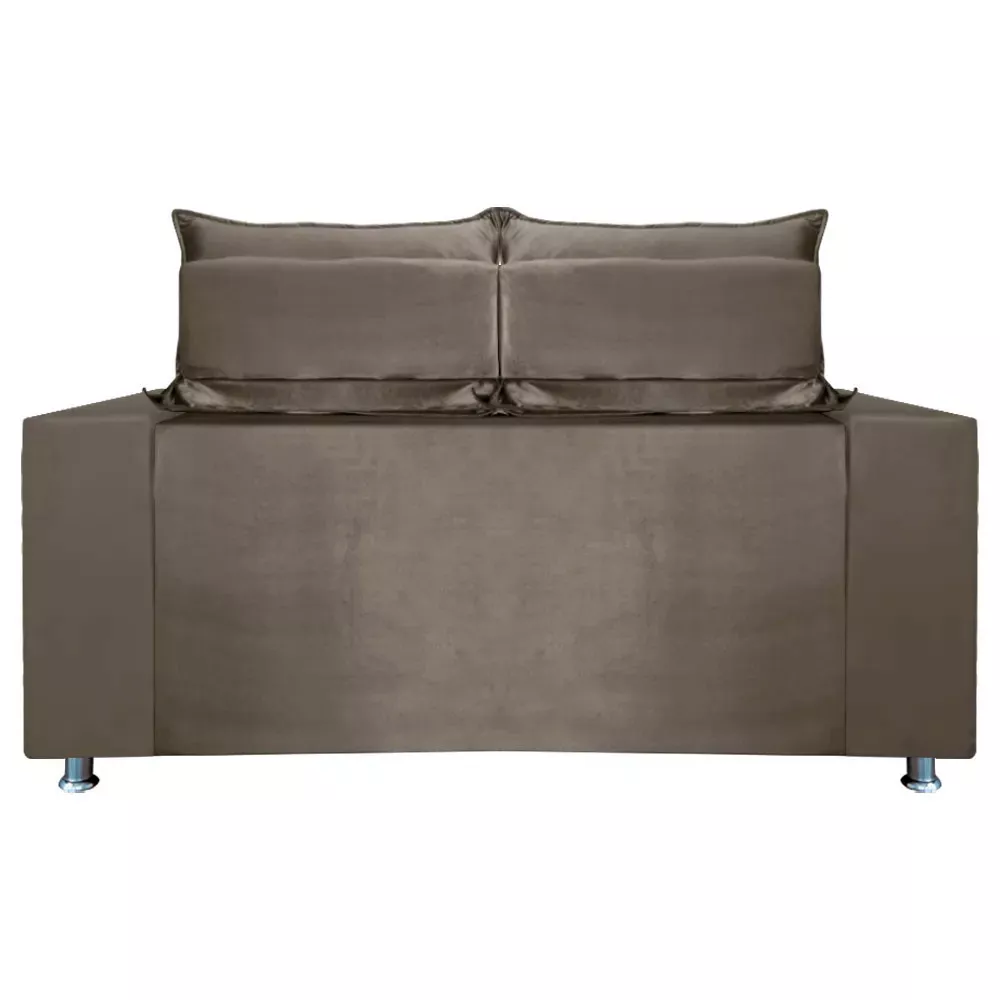 Image 7 of 9 of Sófa Retrátil e Reclinável 2 lugares Madri 1,60cm c/Molas Suede Bege S