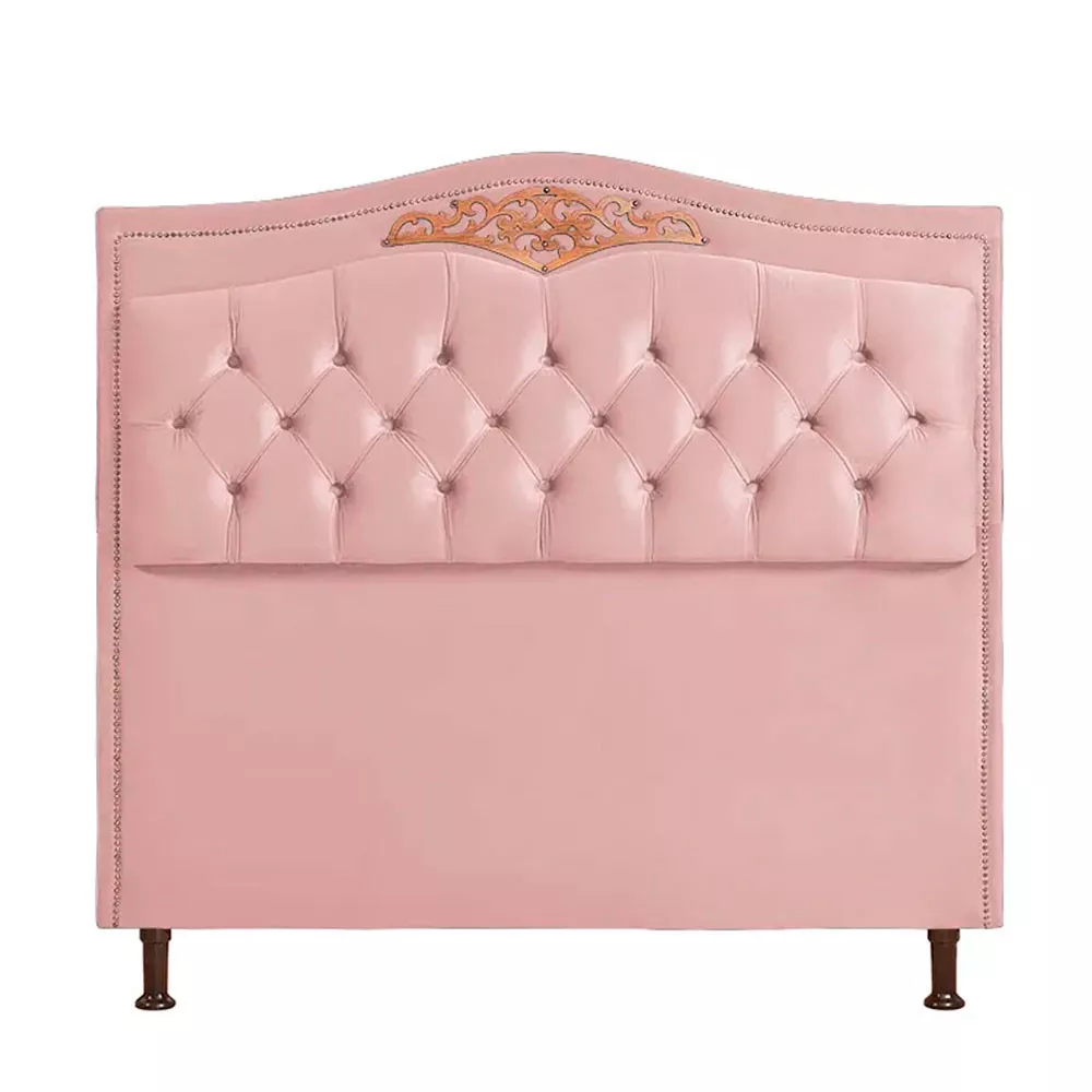Image 0 of 5 of Cabeceira Cama Box Casal 140 cm Estofada Luxor Rose Holanda Plus Speciale Home