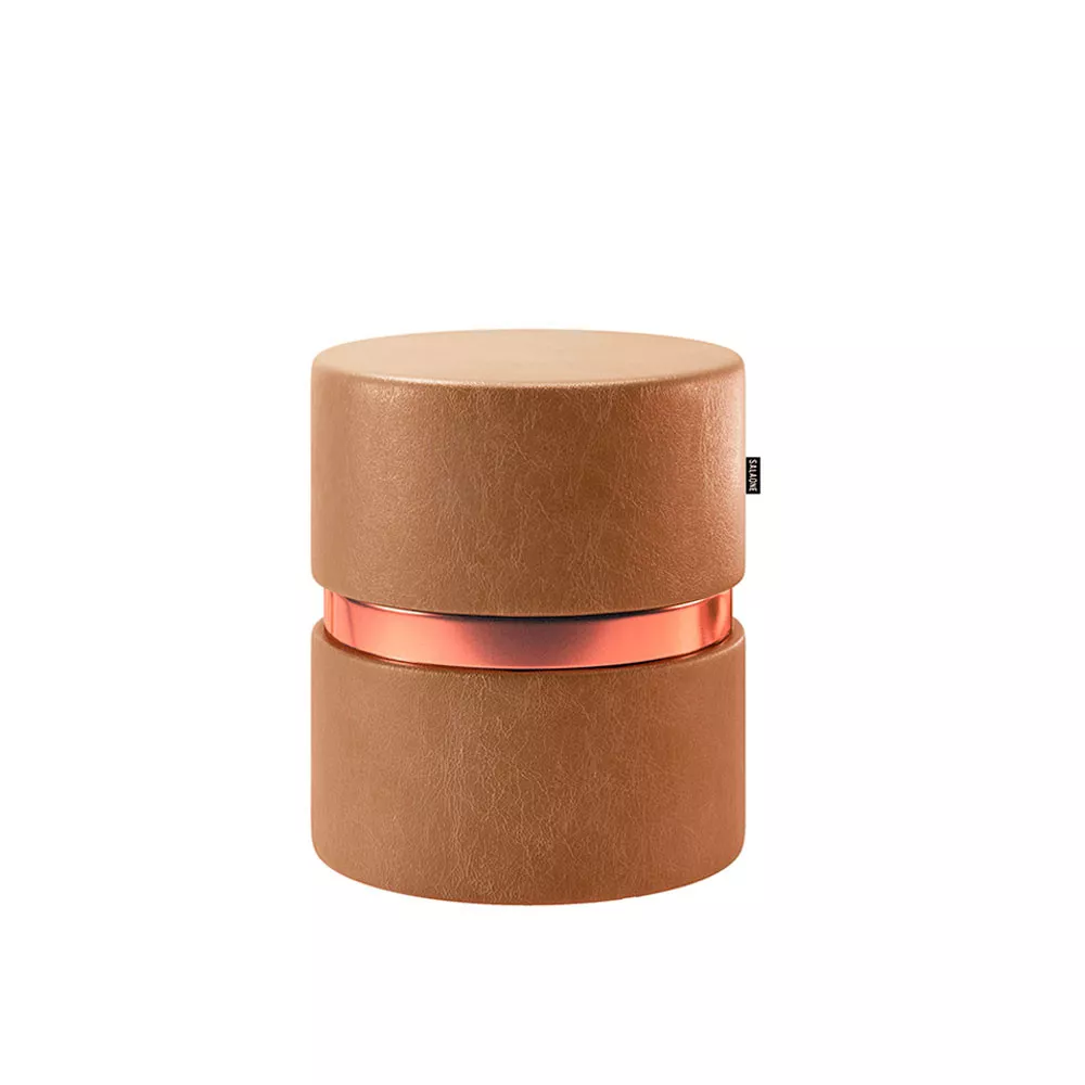 Image 1 of 3 of Puff Porto Cor Amarula - Speciale Home