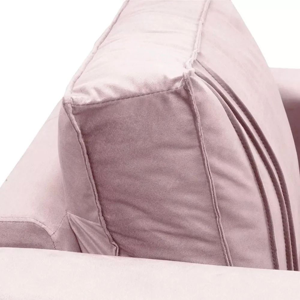 Image 4 of 7 of Kit 2 Poltronas Decorativa Riviera Veludo Rose - Speciale Home