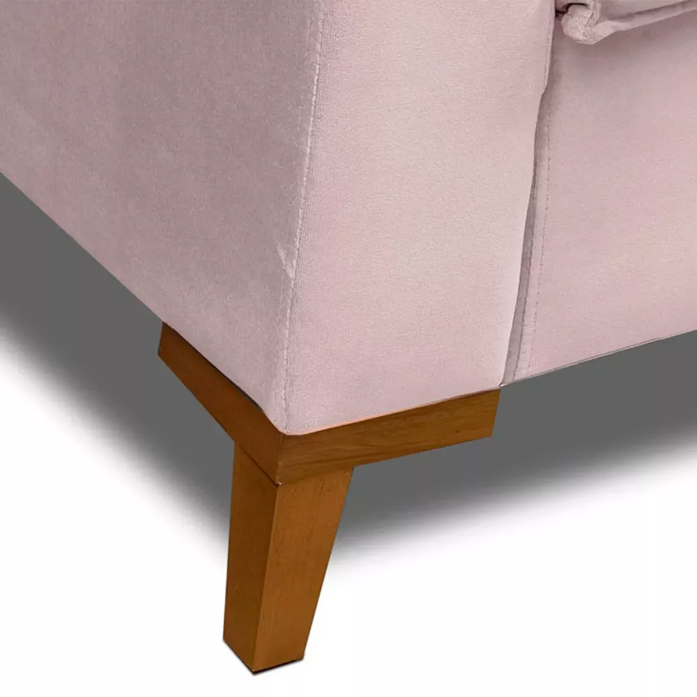 Image 6 of 7 of Kit 2 Poltronas Decorativa Riviera Veludo Rose - Speciale Home
