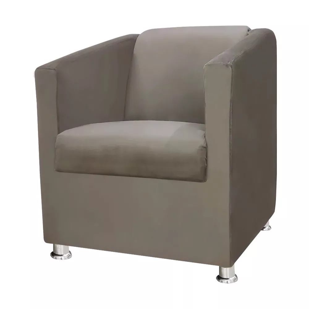 Image 0 of 7 of Poltrona Decorativa Gabi para Recepção Sala e Quarto Suede Bege - Speciale Home