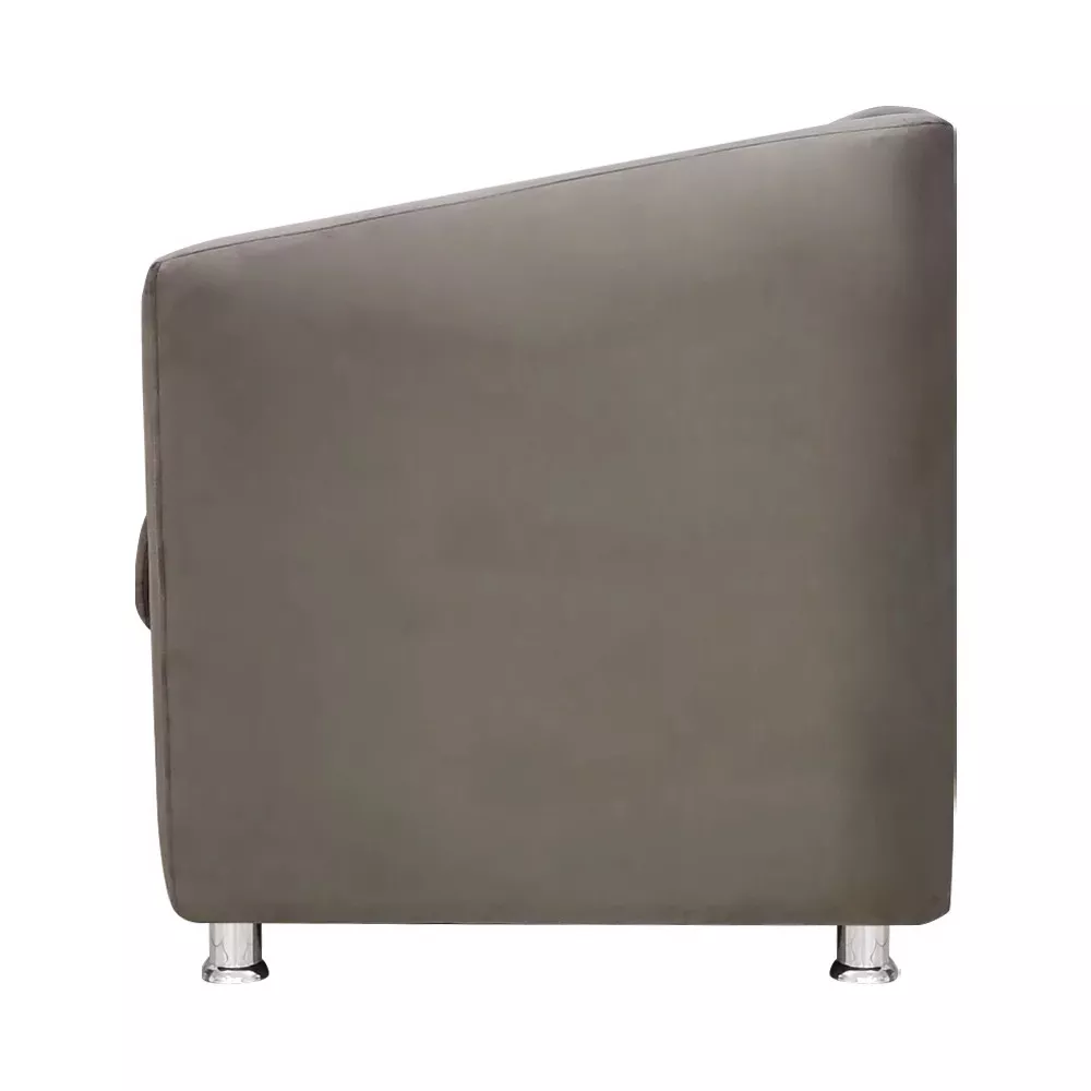 Image 3 of 7 of Poltrona Decorativa Gabi para Recepção Sala e Quarto Suede Bege - Speciale Home