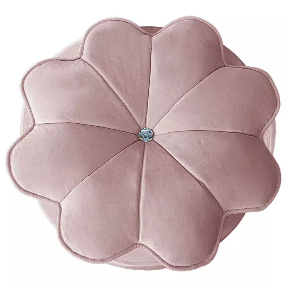 Image 5 of 6 of Puff Decorativo Floratta Veludo Rose - Speciale Home