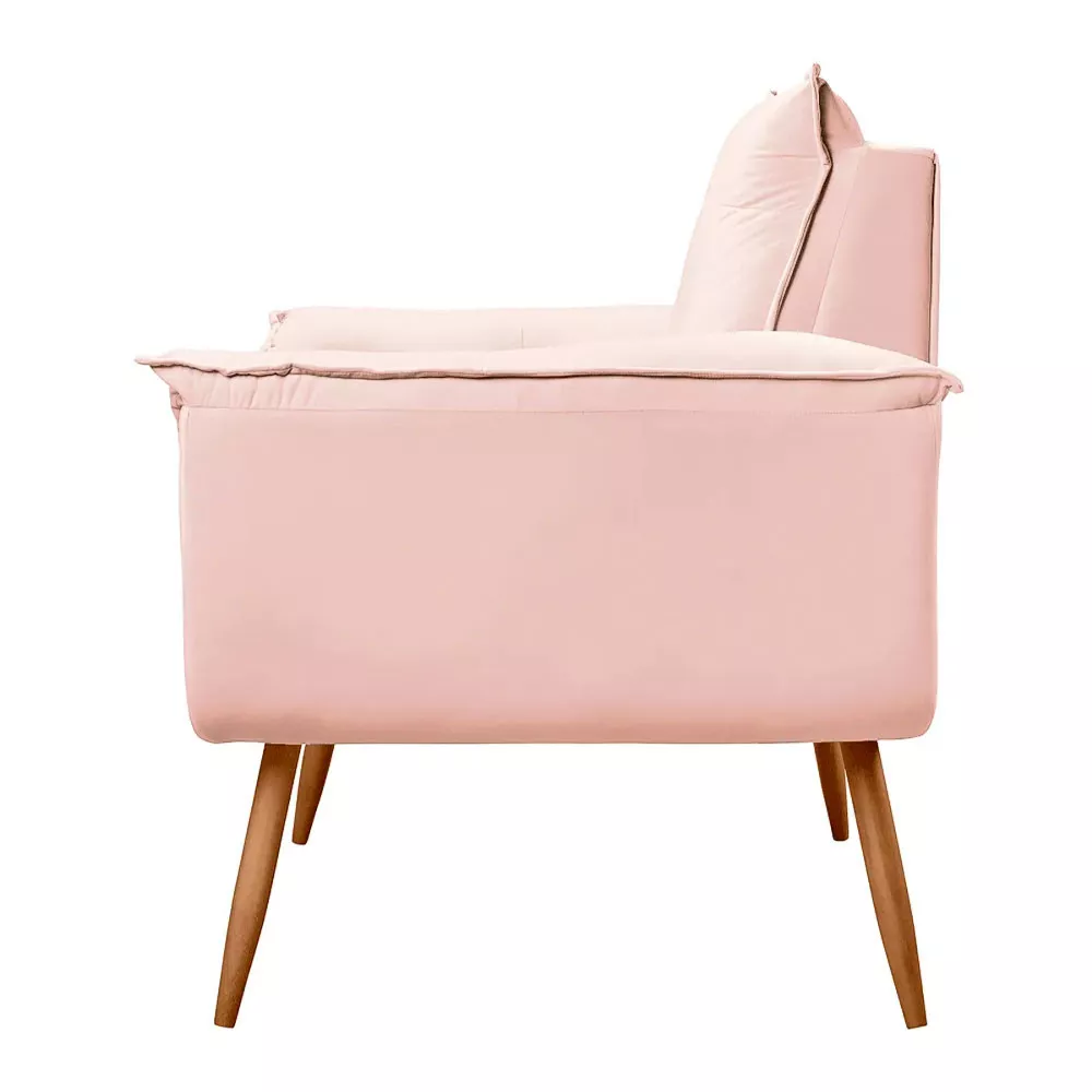 Image 5 of 7 of Poltrona Decorativa Opala Veludo Rose - Speciale Home
