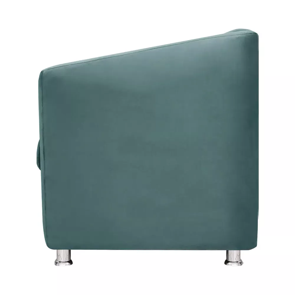 Image 3 of 7 of Poltrona Decorativa Gabi para Recepção Sala e Quarto Veludo Turquesa - Speciale Home