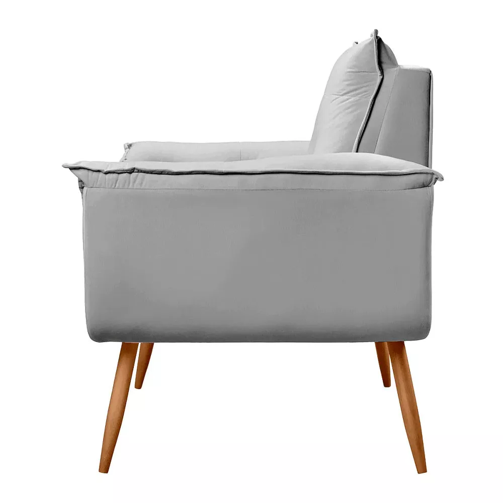 Image 2 of 7 of Conjunto de 2 Poltronas Opala Veludo Cinza Chumbo - Speciale Home