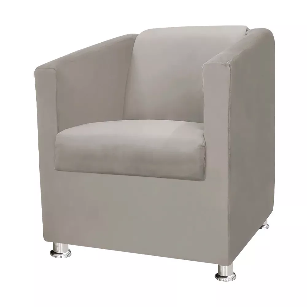 Image 0 of 7 of Poltrona Decorativa Gabi para Recepção Sala e Quarto Veludo Bege - Speciale Home