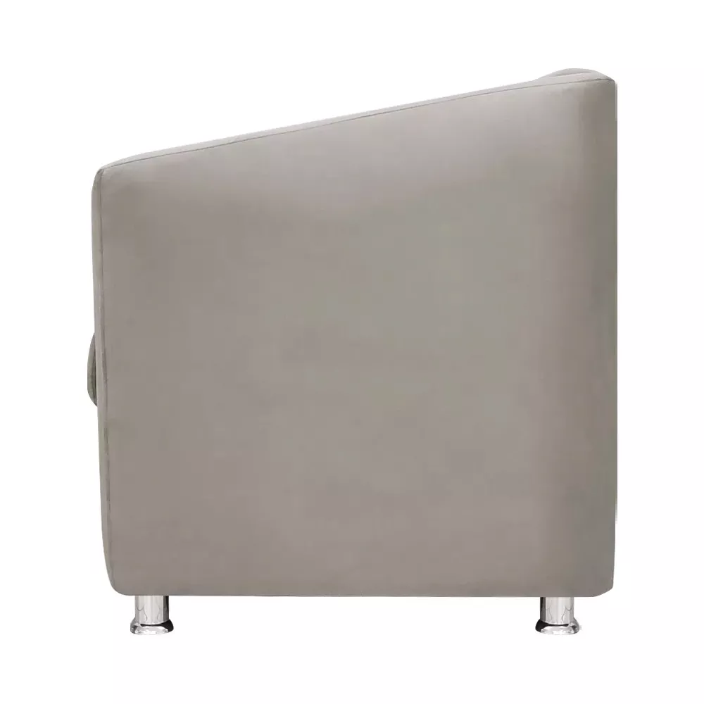 Image 3 of 7 of Poltrona Decorativa Gabi para Recepção Sala e Quarto Veludo Bege - Speciale Home