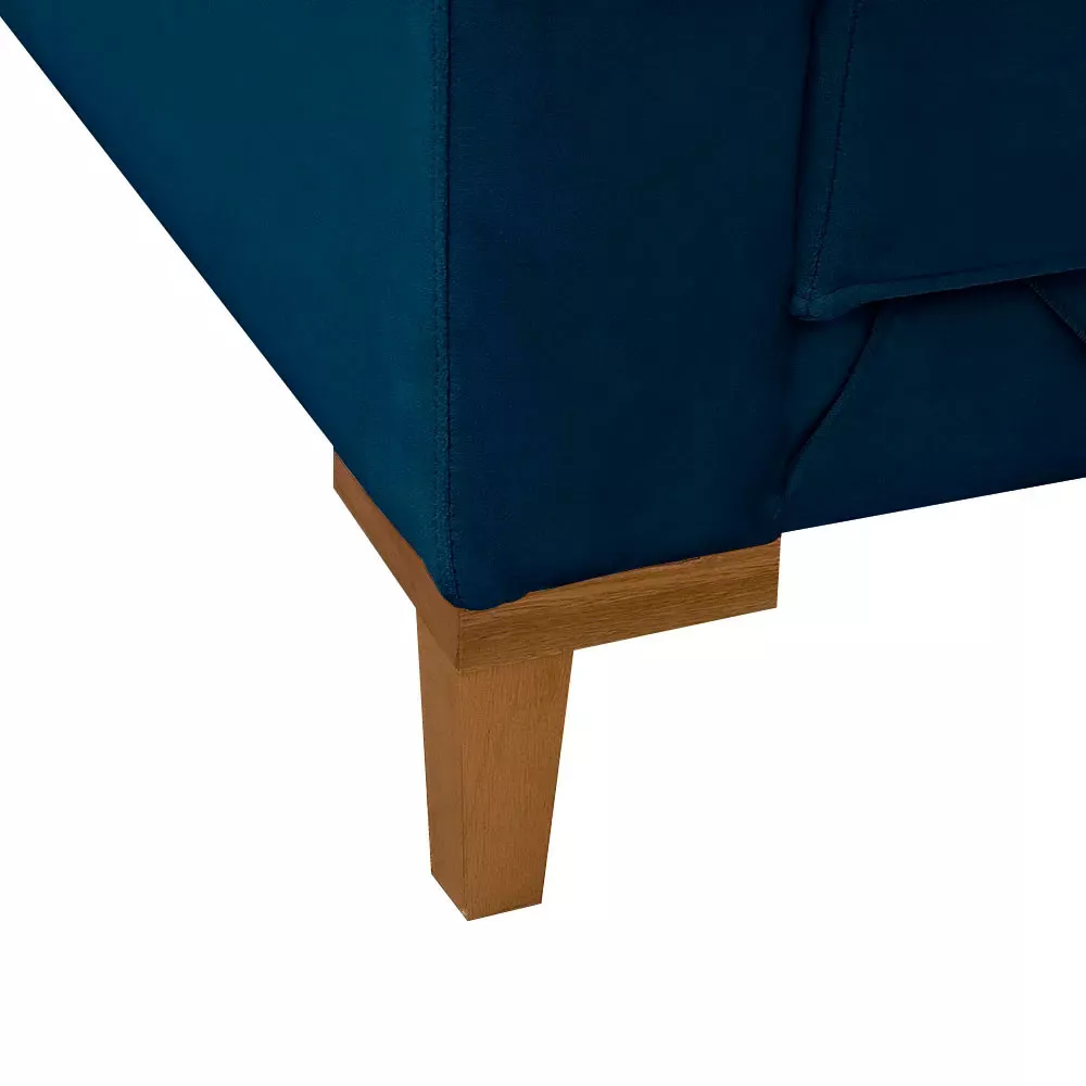 Image 3 of 6 of Poltrona Decorativa Sarah Veludo Azul - Speciale Home