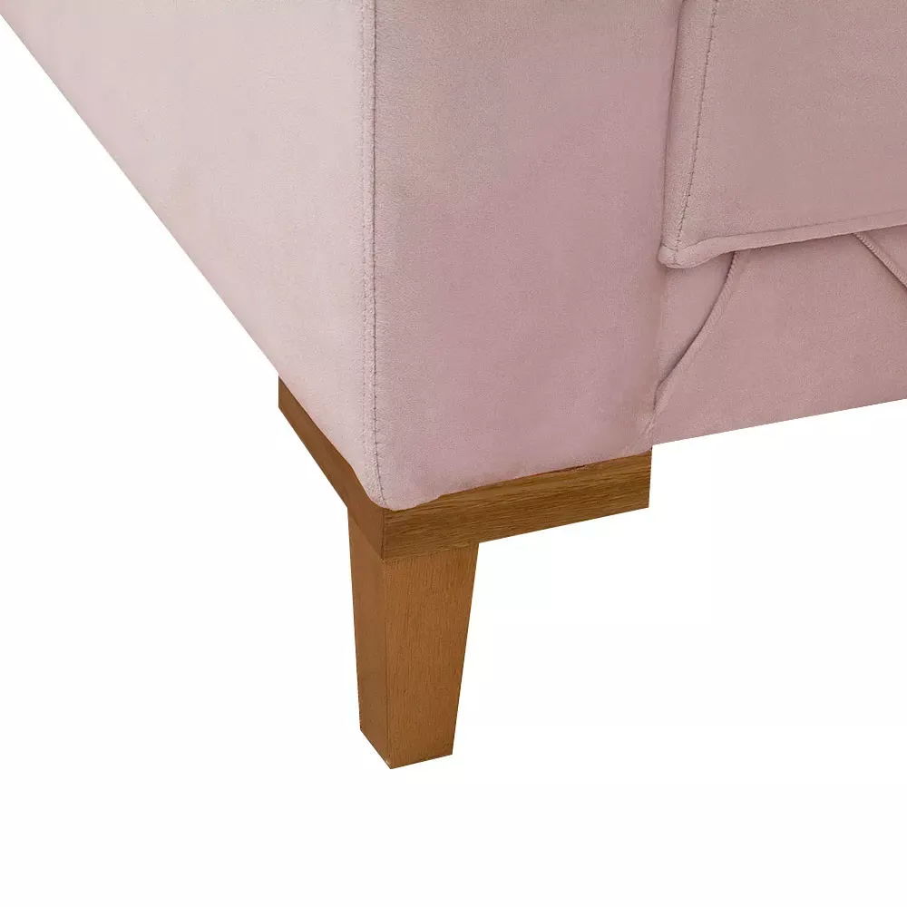 Image 4 of 7 of Kit 2 Poltronas Decorativa Sarah Veludo Rose - Speciale Home
