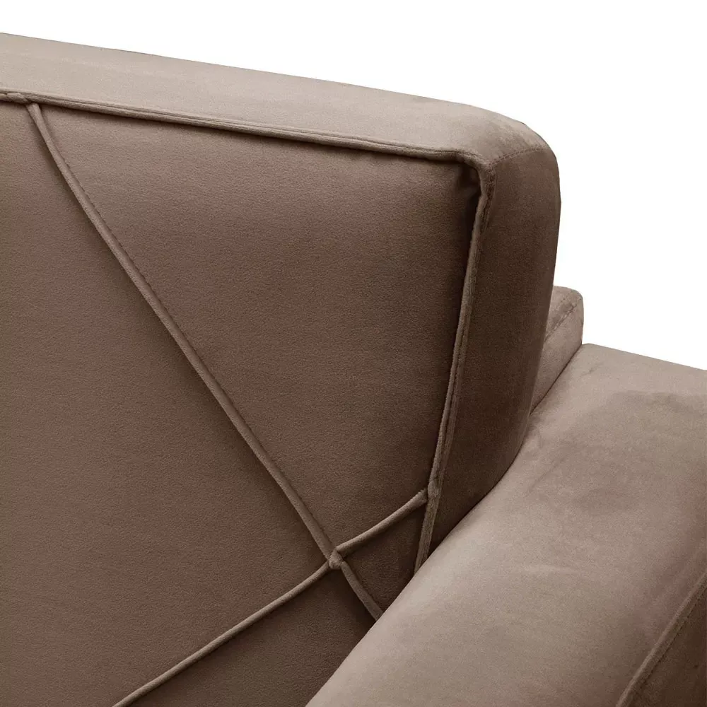 Image 5 of 7 of Kit 2 Poltronas Decorativa Sarah Veludo Chocolate - Speciale Home