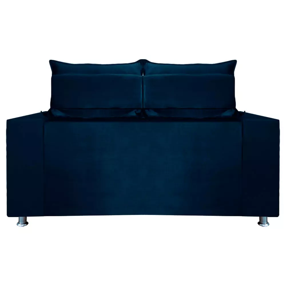 Image 5 of 9 of Sófa Retrátil e Reclinável 2 lugares Madri 1,60cm c/Molas Veludo Azul