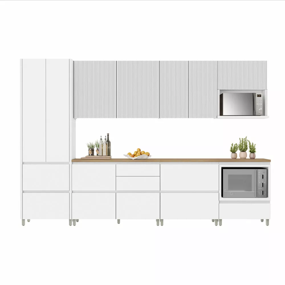 Image 1 of 15 of Cozinha 7 Peças Ripado Rainha 100 MDF