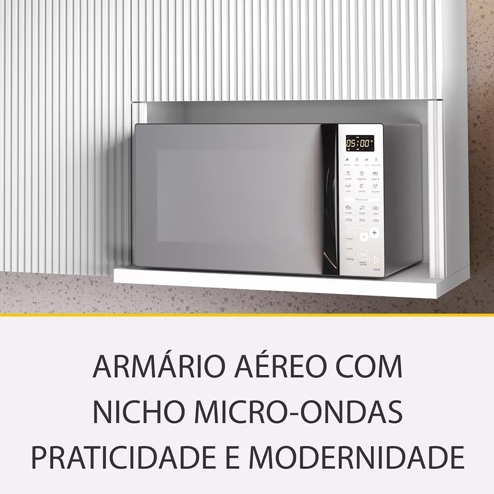 Image 11 of 15 of Cozinha 7 Peças Ripado Rainha 100 MDF
