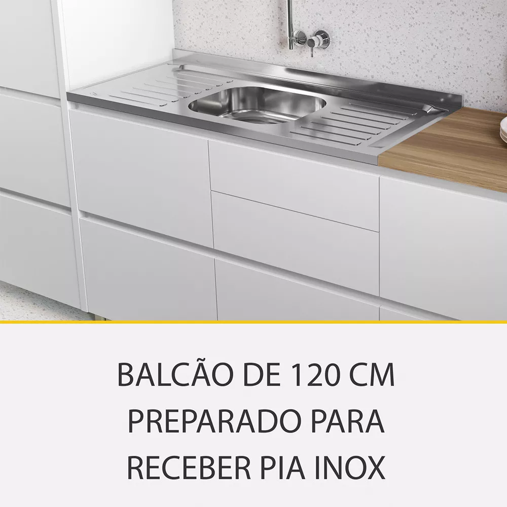 Image 13 of 15 of Cozinha 7 Peças Ripado Rainha 100 MDF